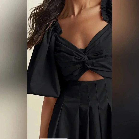 Puff Sleeve Taffeta Dress size XL - Picture 4 of 13